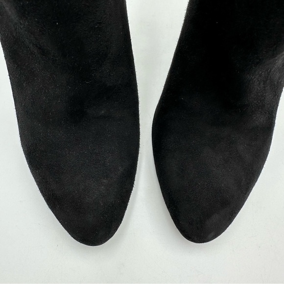 TOM FORD Sue Padlock Suede Ankle Bootie Black - Picture 5 of 15